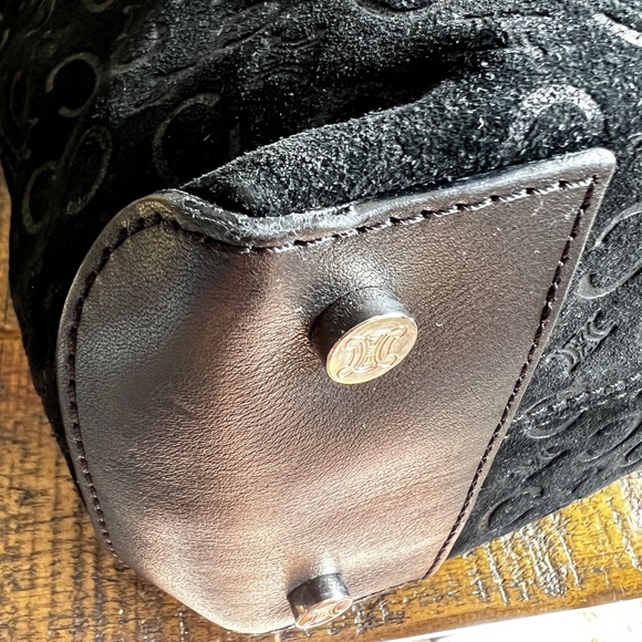 Celine Vintage Macadam Suede Tote - Picture 8 of 11